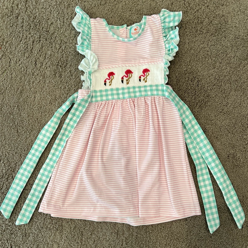 The Smocked Flamingo Boutique Smocked Dress